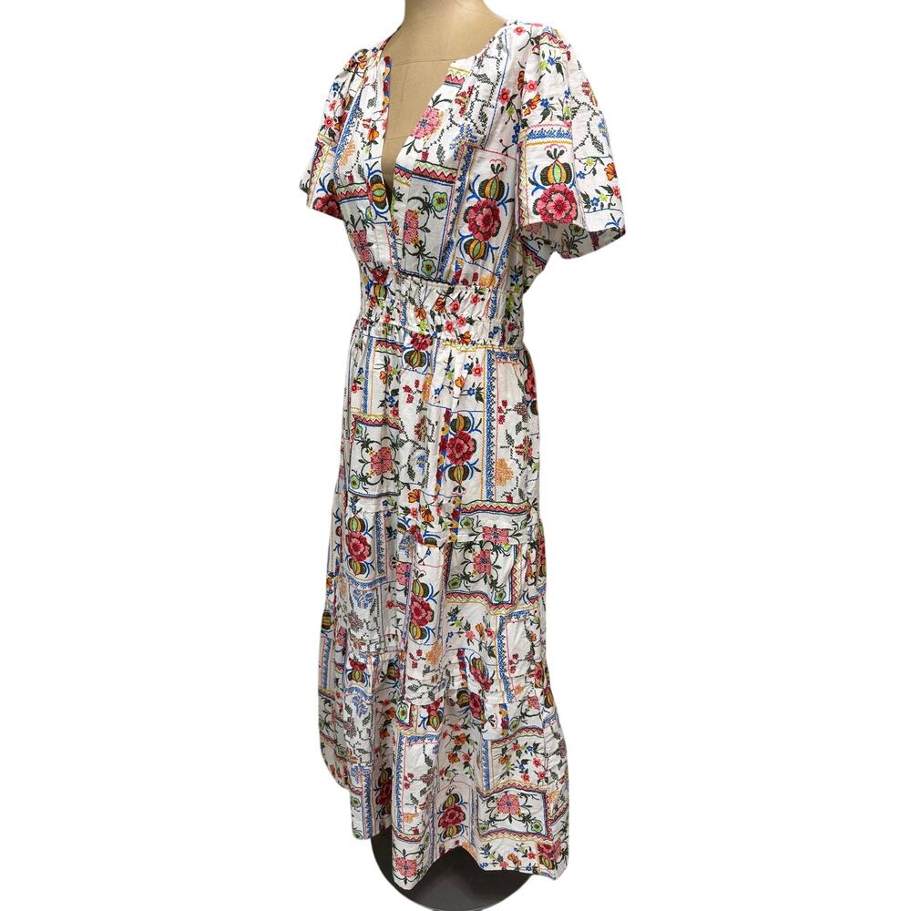 Anthropologie Maxi Dress Somerset 100% Cotton Floral Print size Small - Picture 6 of 10